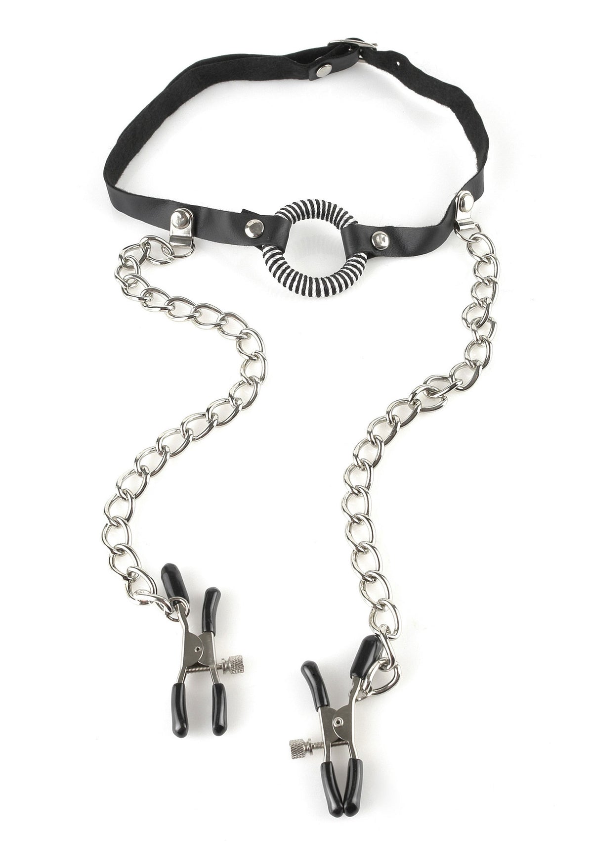 Pipedream Fetish Fantasy O-Ring Gag Nipple Clamps