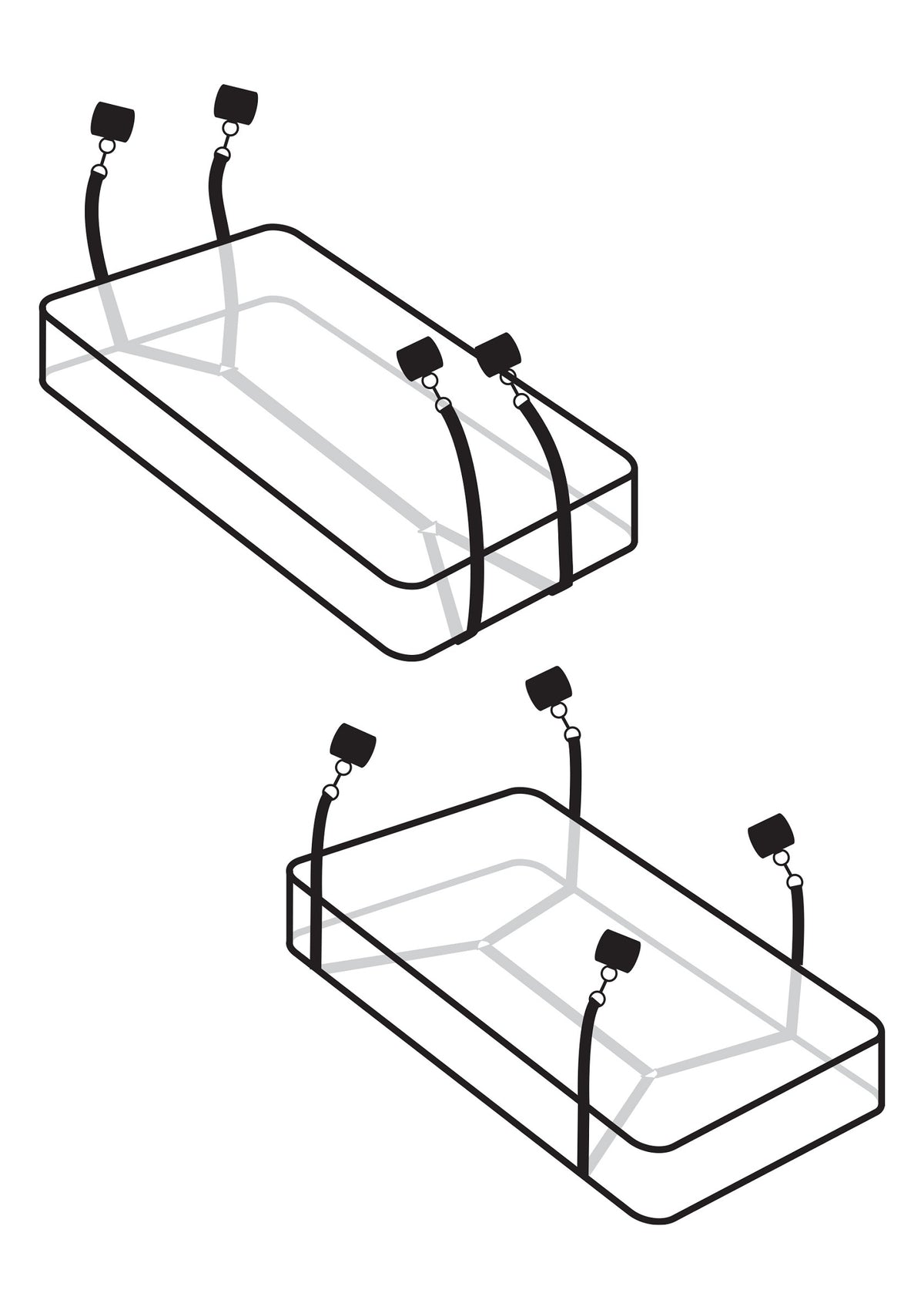 Pipedream Fetish Limited Edition Wraparound Mattress Restraints