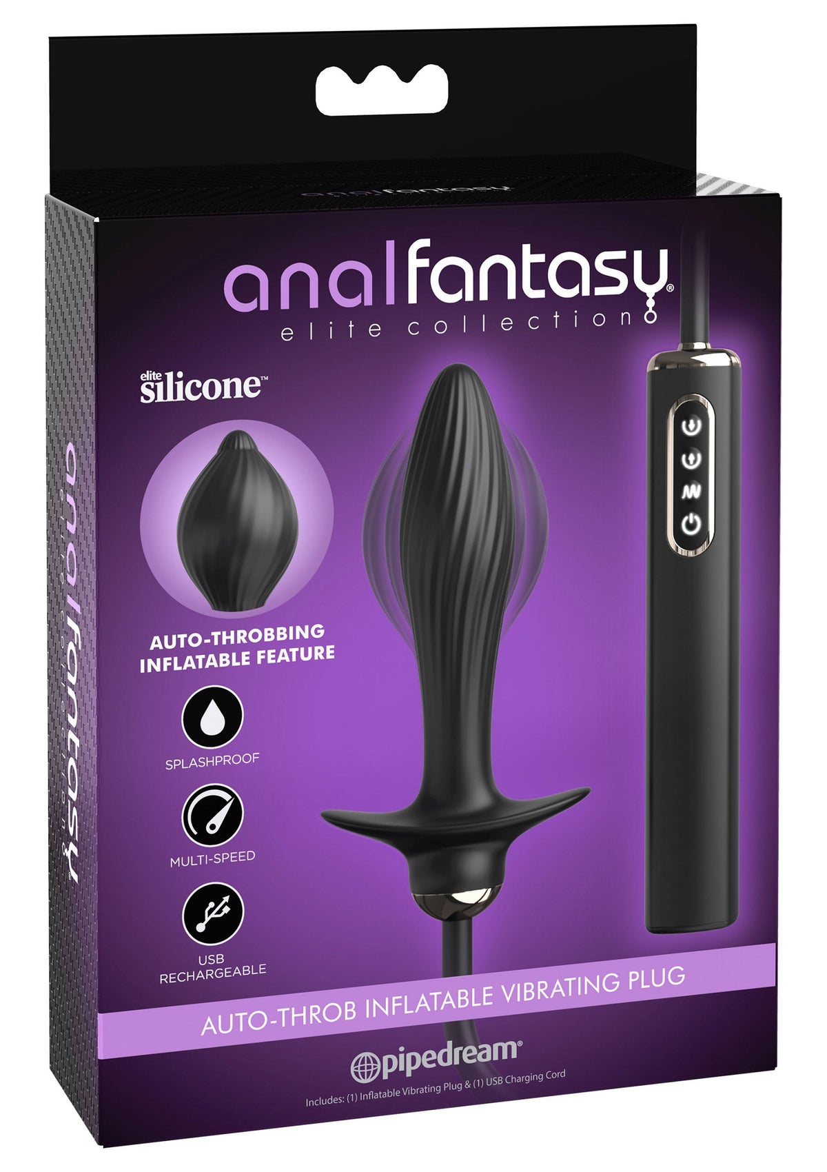 Pipedream Anal Fantasy Elite Auto Throb Inflatable Plug