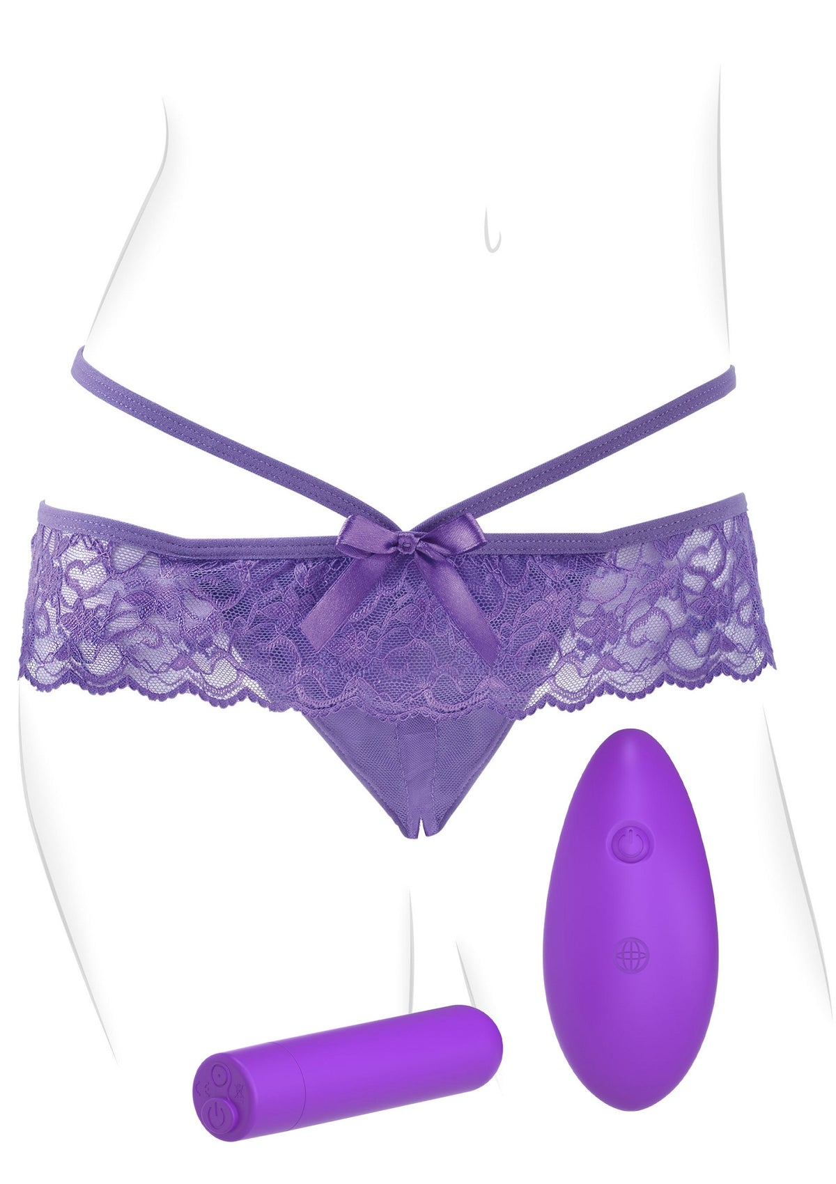 Pipedream Fantasy For Her Crotchless Panty Thrill-Her