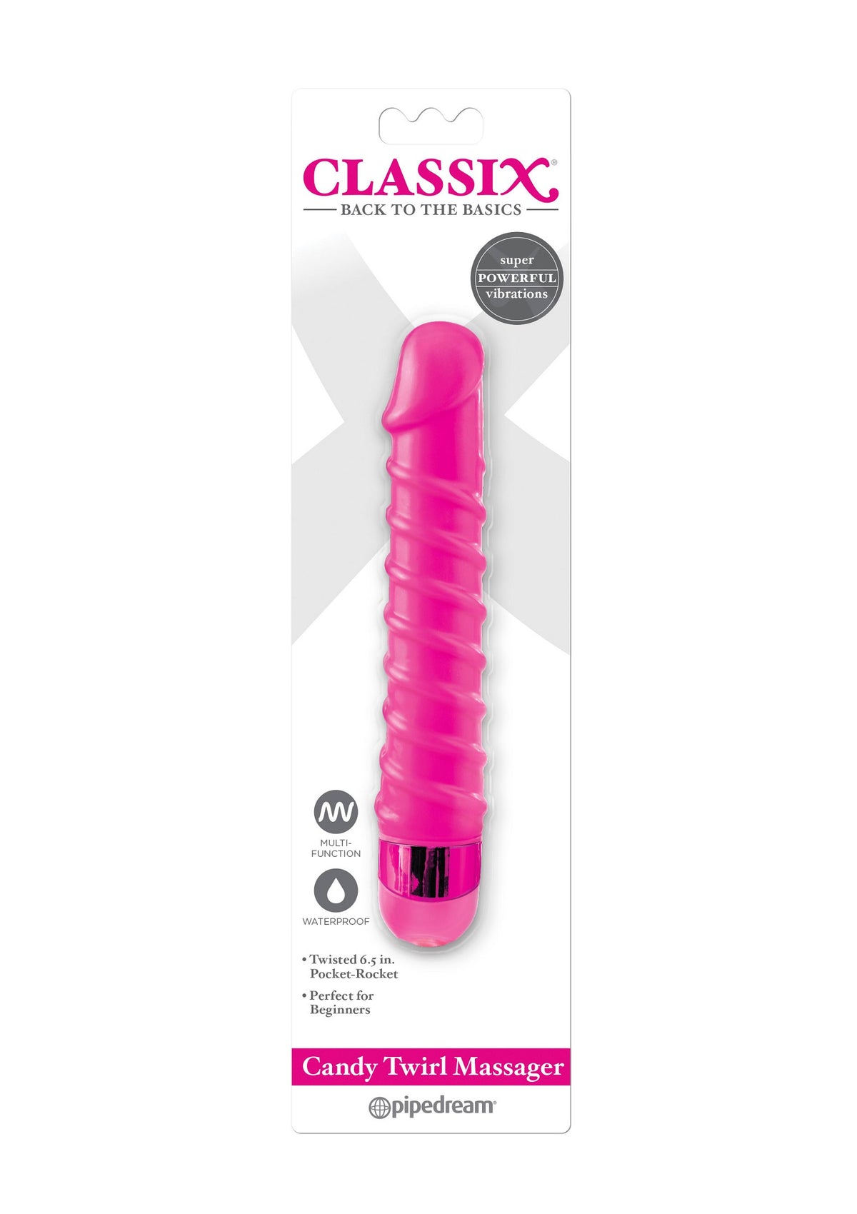 Pipedream Classix Candy Twirl Massager