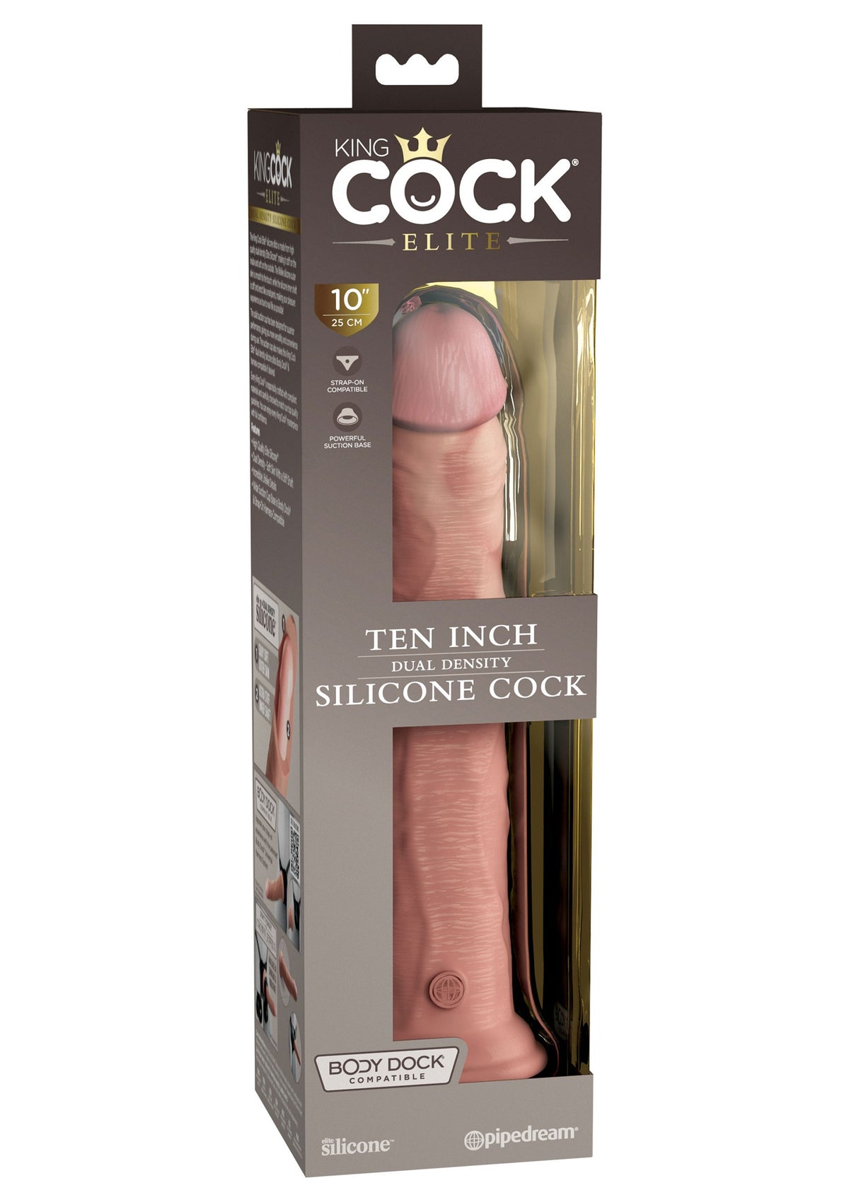 Pipedream King Cock Elite 10' 2Density Silicone Cock