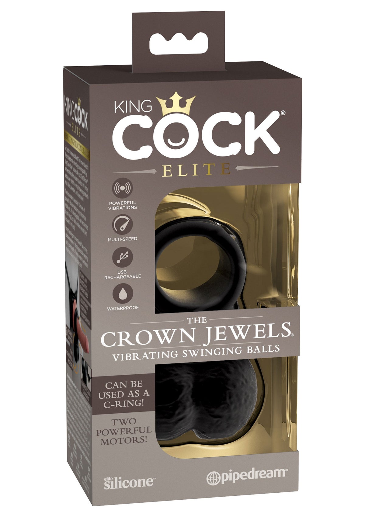 Pipedream King Cock Elite The Crown Jewels - Vibrating