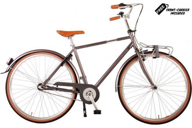 Volare Lifestyle Jongensfiets - Tiener - 48 cm - lage zadelstand- Grijs - 3 versnellingen