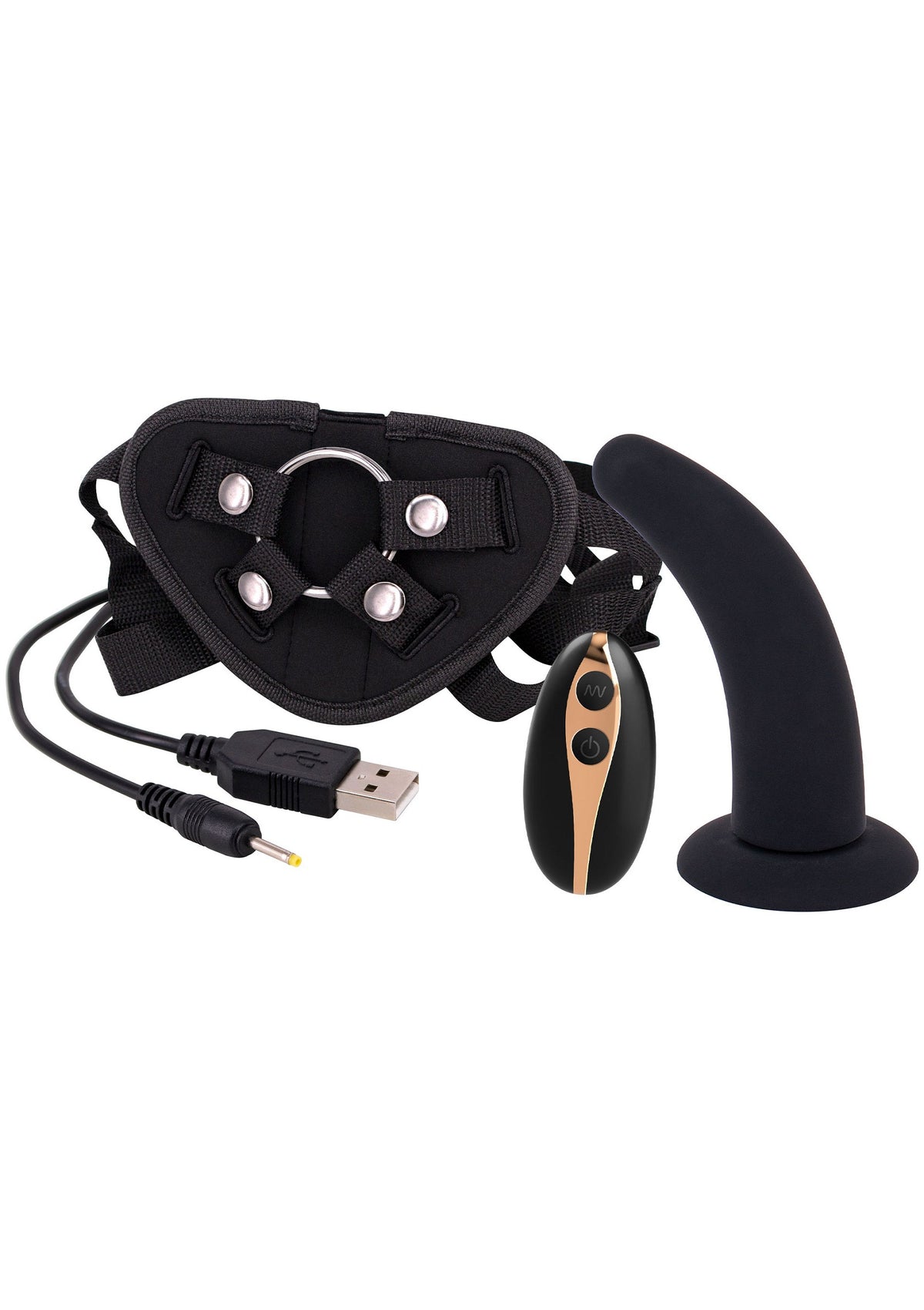 Seven Creations Vibration Dildo Strap-On 5'