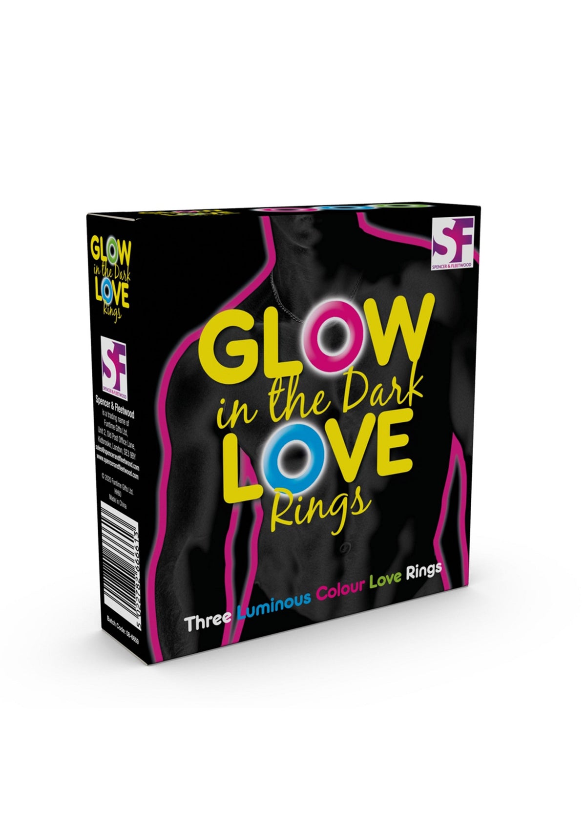 S&F Glow In The Dark Love Rings