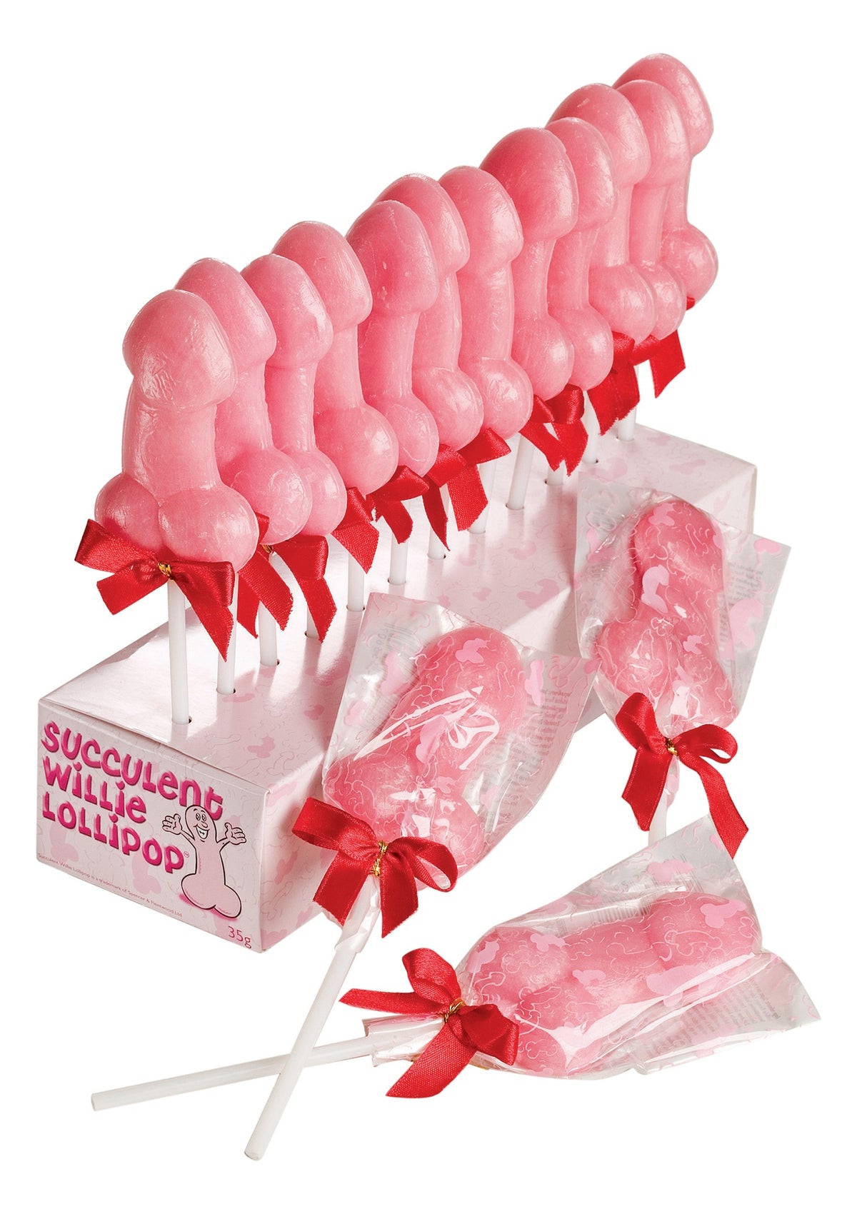 S&F Willie Lollipop Display 24 Pcs