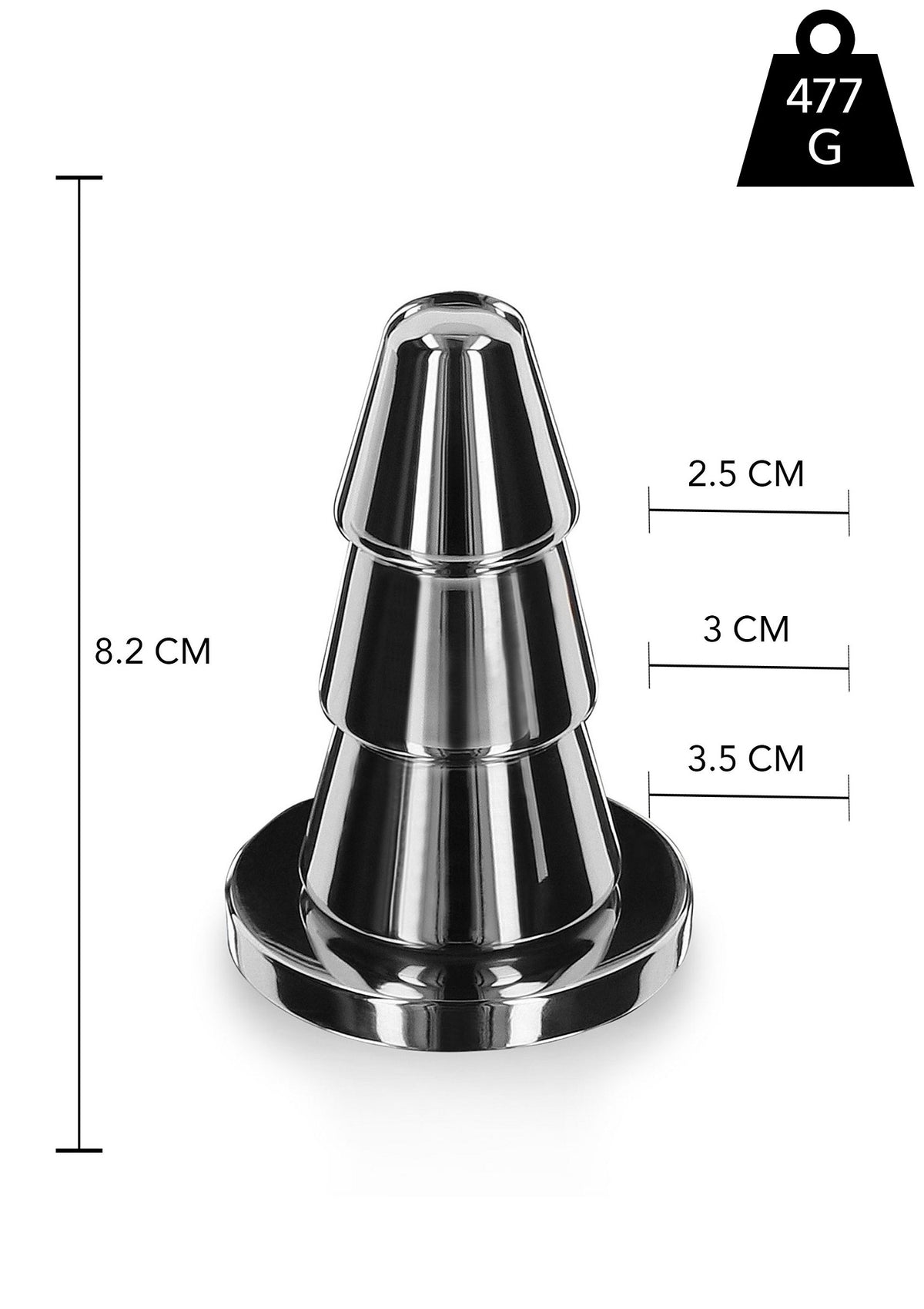 Playhouse Steel Pleasure Advanced Cone Butt Plug