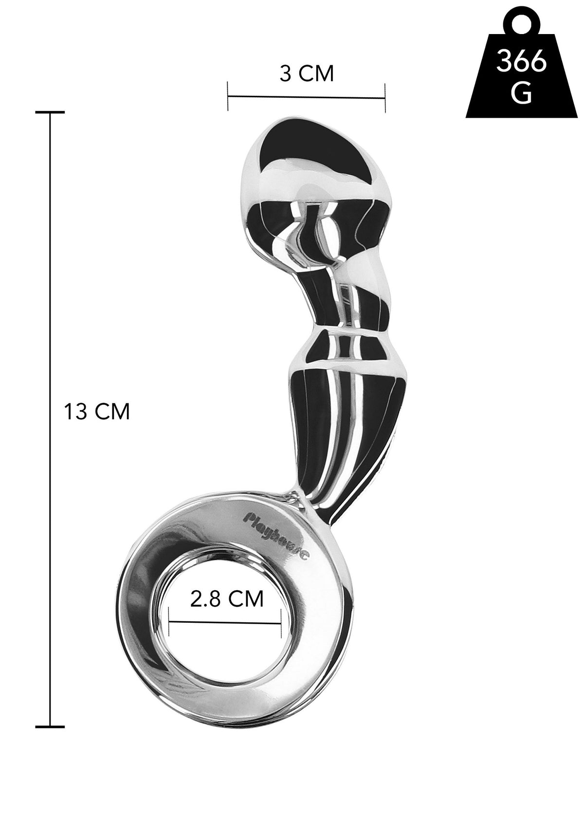 Playhouse Steel Pleasure Impulse Prostate Plug