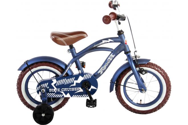 Volare Blue Cruiser Kinderfiets - Jongens - 12 inch - Blauw - 95% afgemonteerd