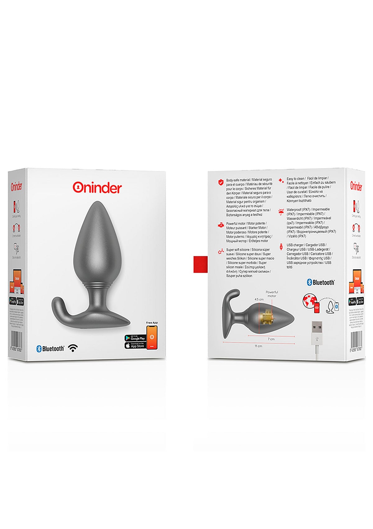 Oninder Rio Vibrating Anal Plug + App