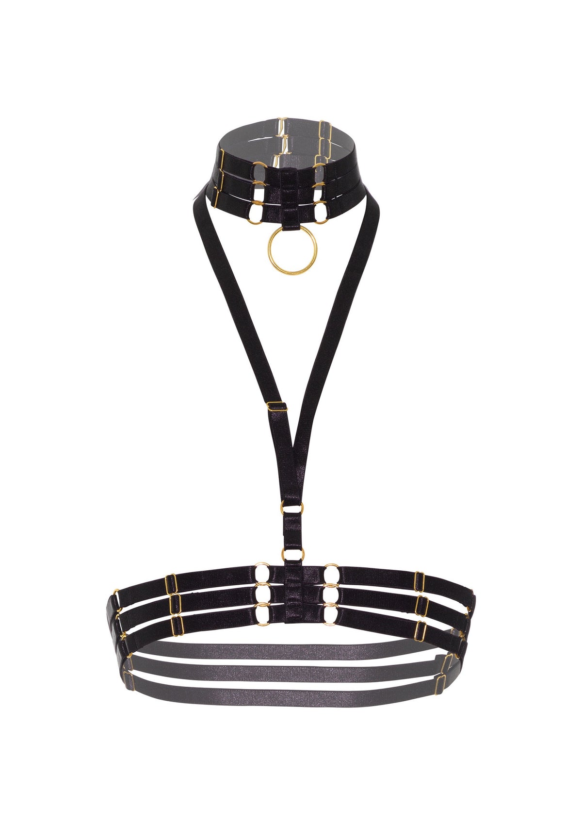 Kinky Diva Halter Harness + O-Ring Collar