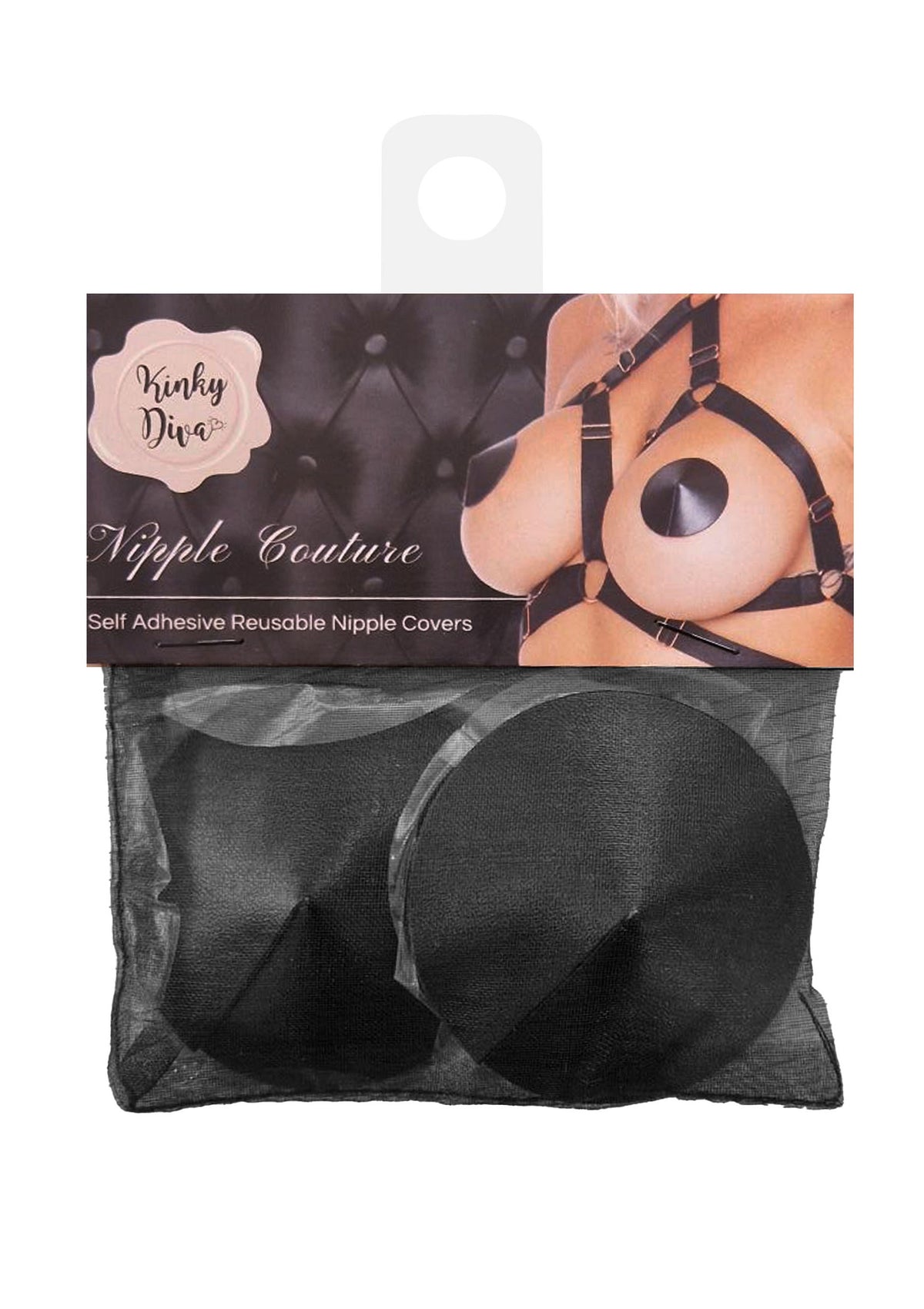 Kinky Diva PU Leather Nipple Covers