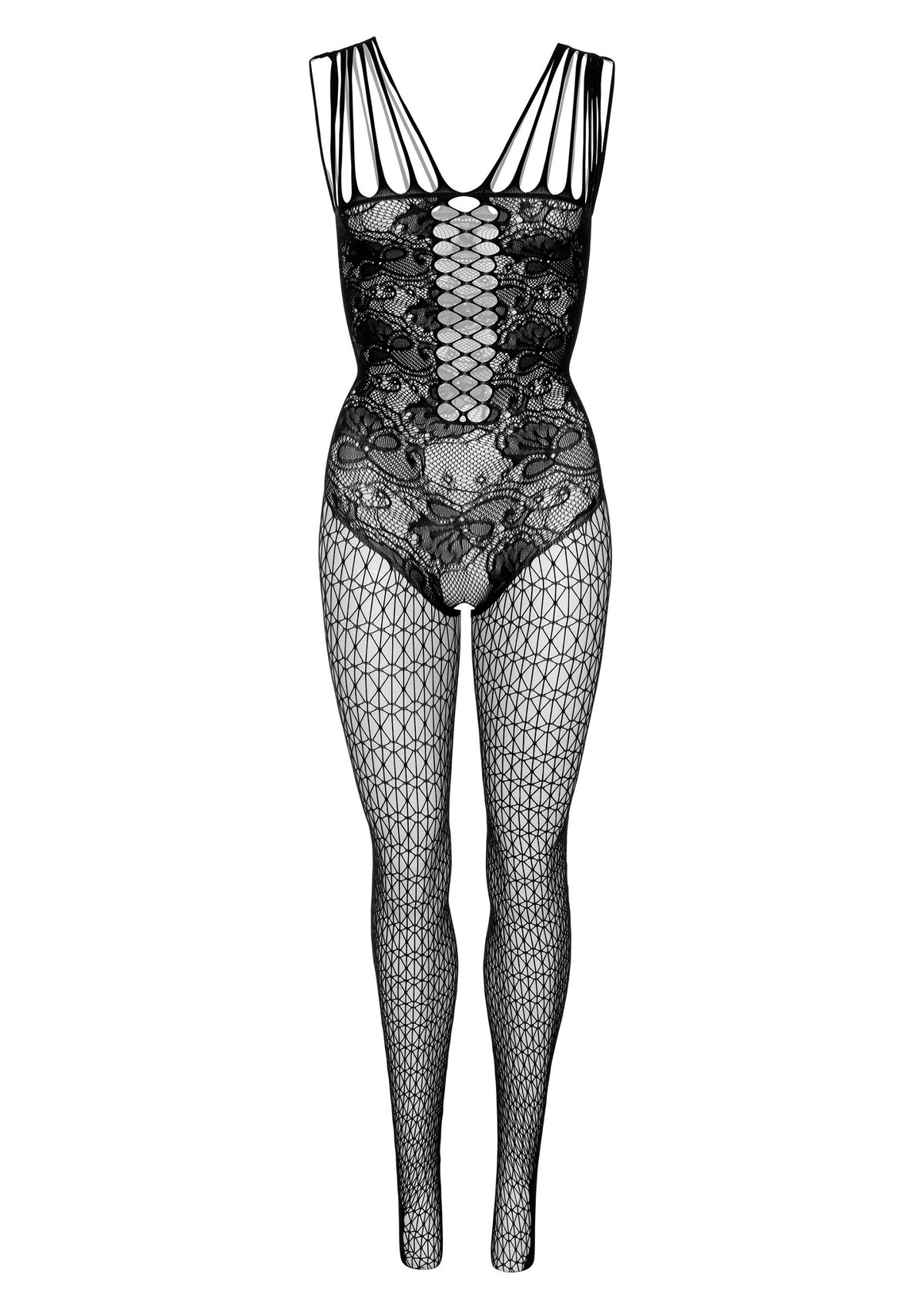 Daring Intimates Hex and Lace Net Bodystocking