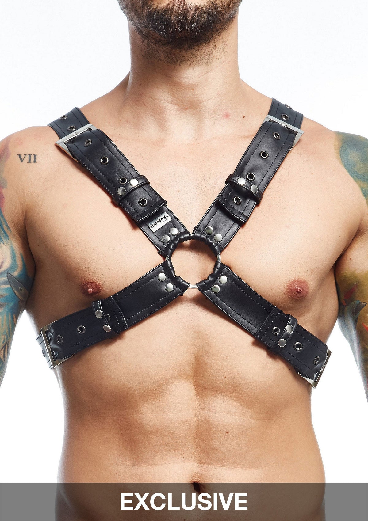 MOB Eroticwear Dngeon Harness Belts Cross