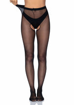 Leg Avenue Plus Size Crotchless Pantyhose