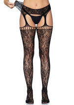 Leg Avenue Lace garter belt stockings