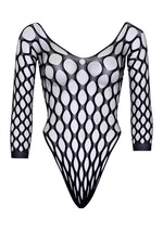 Leg Avenue Pothole net sleeve bodysuit