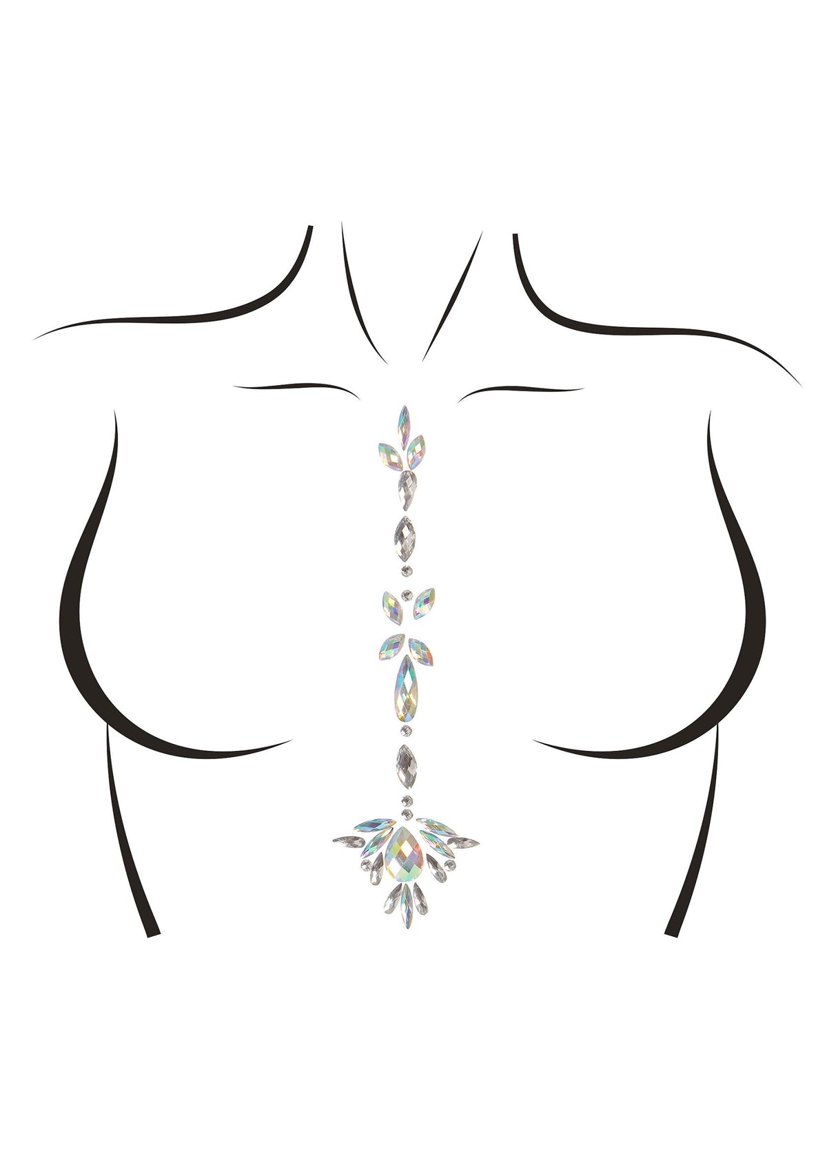 Leg Avenue Jade body jewels sticker