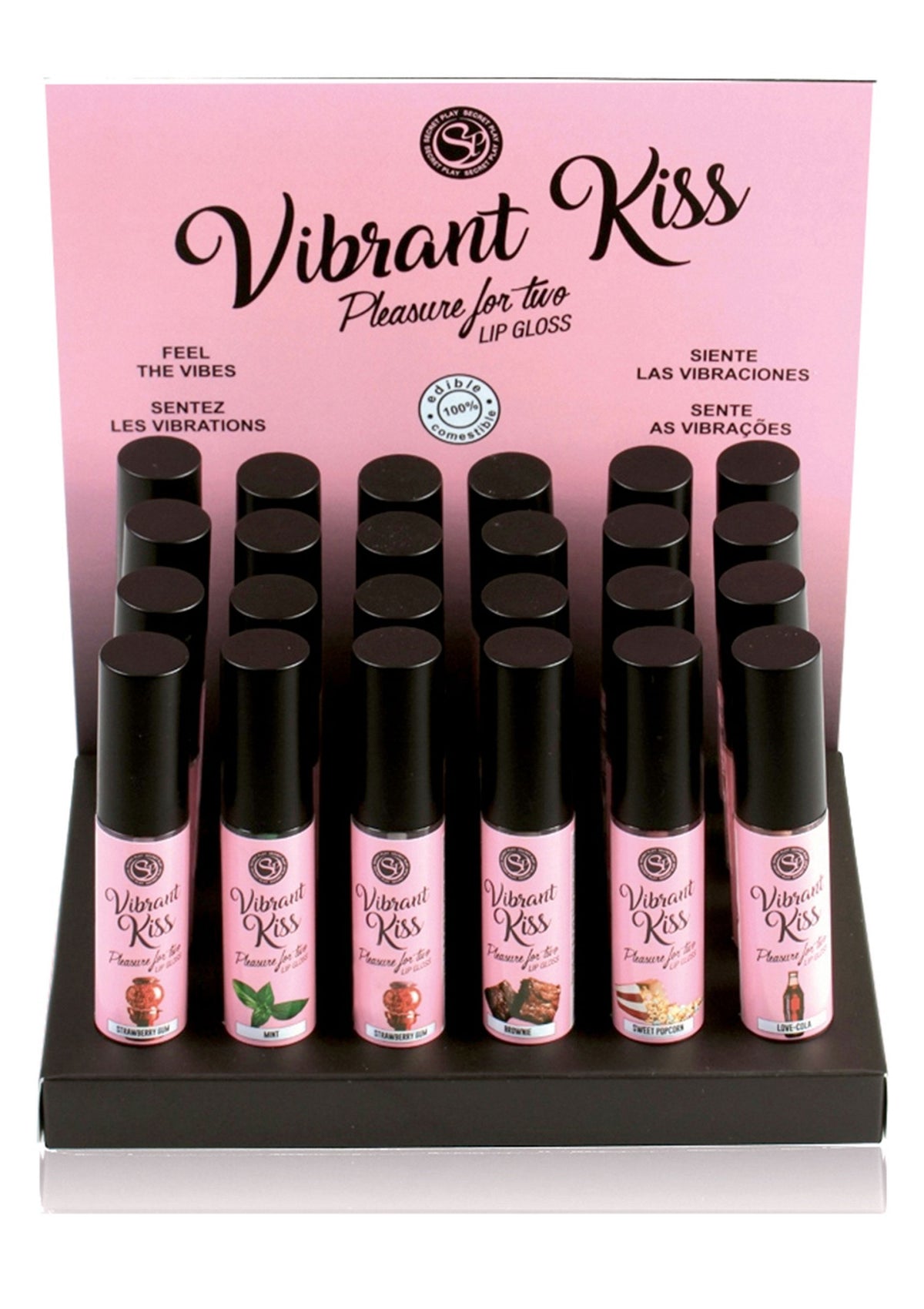 Secret Play Vibrant Lip Gloss Display 24PC