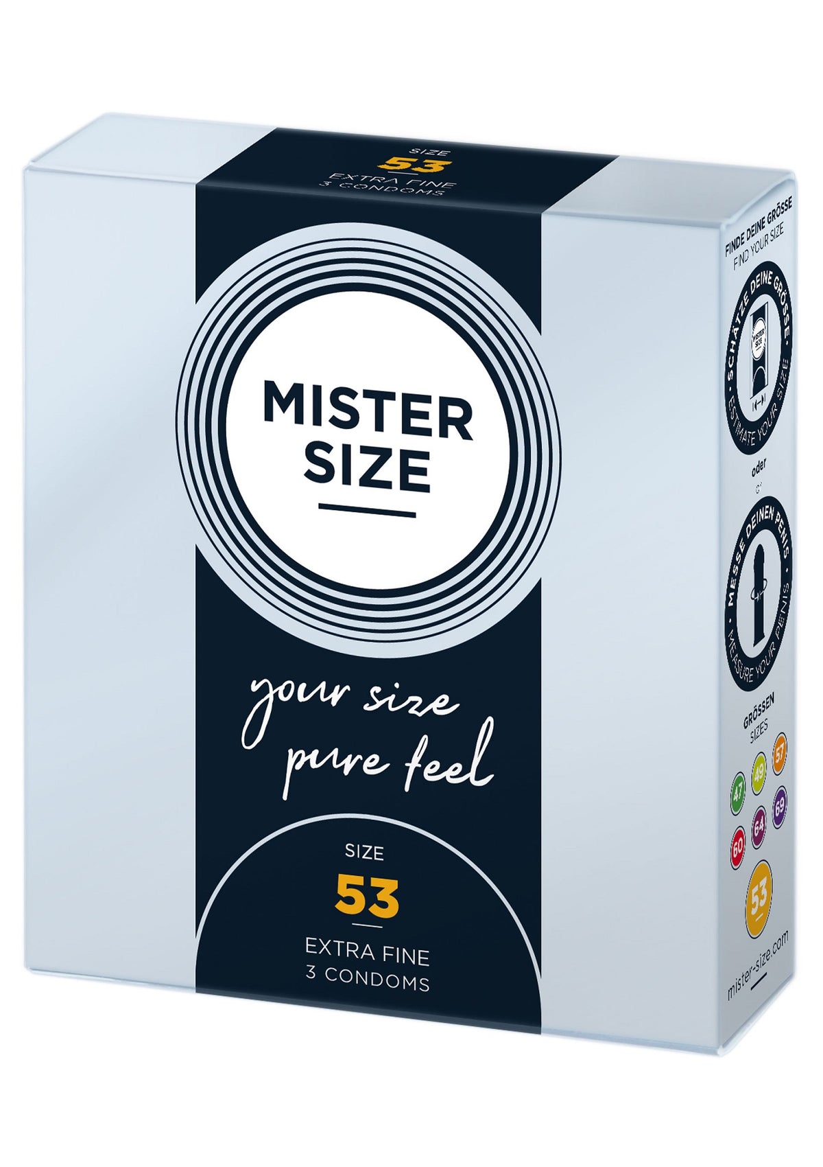 Mister Size 53mm Condoms 3pcs