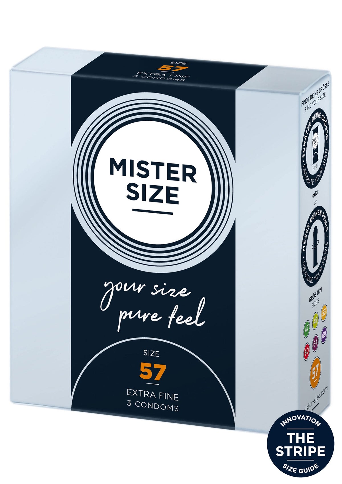 Mister Size 57mm Condoms 3pcs