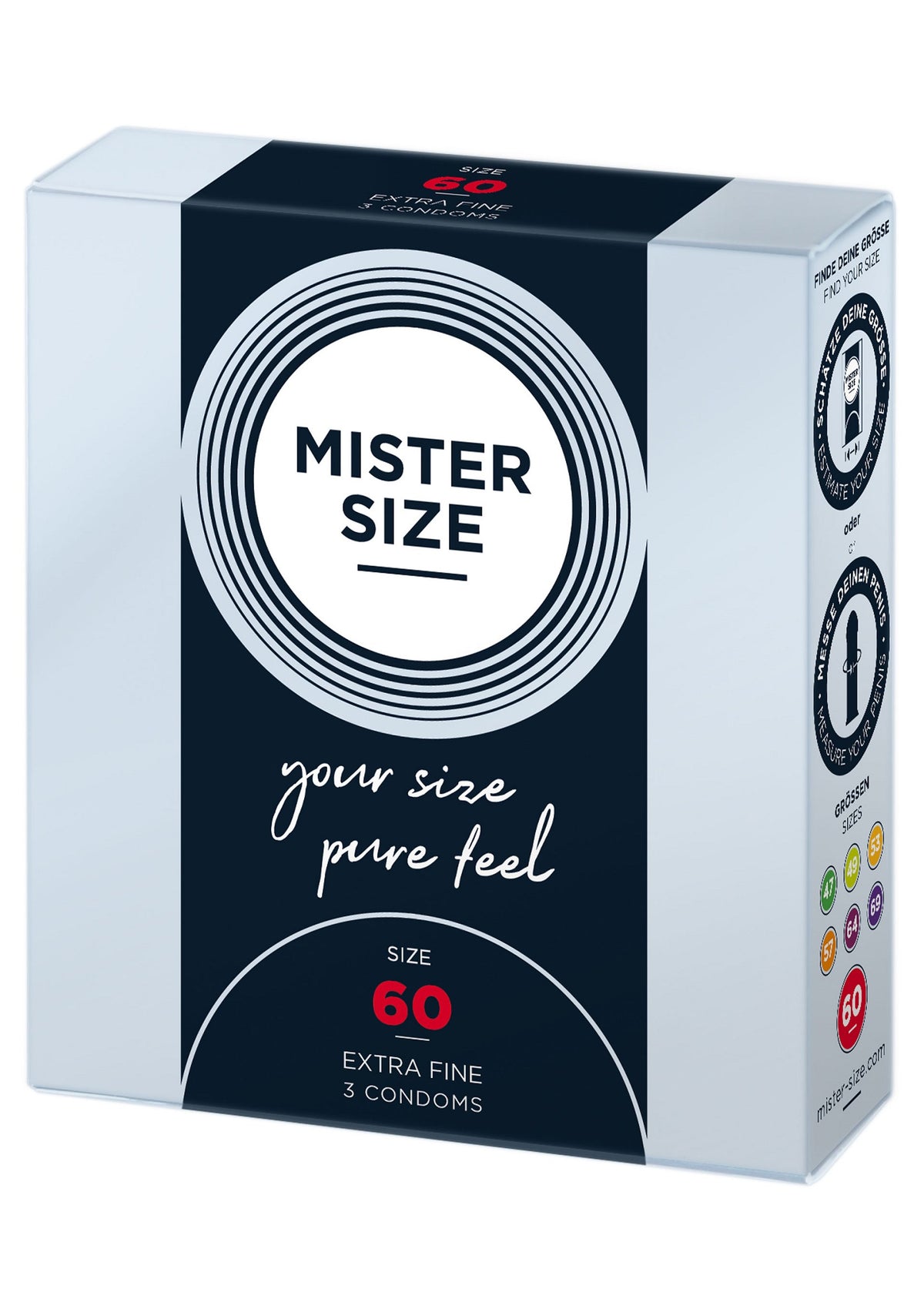 Mister Size 60mm Condoms 3pcs