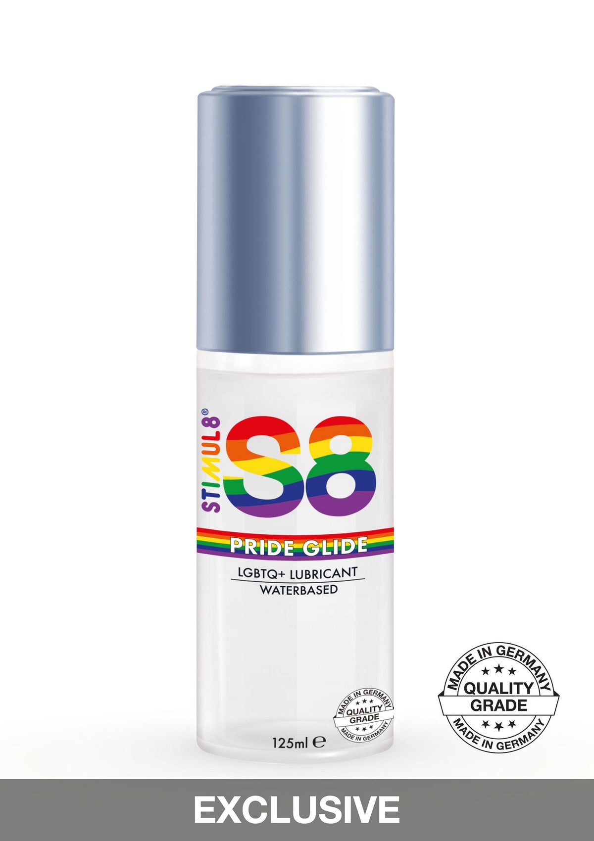 S8 Waterbased Pride Glide Lube 125ml