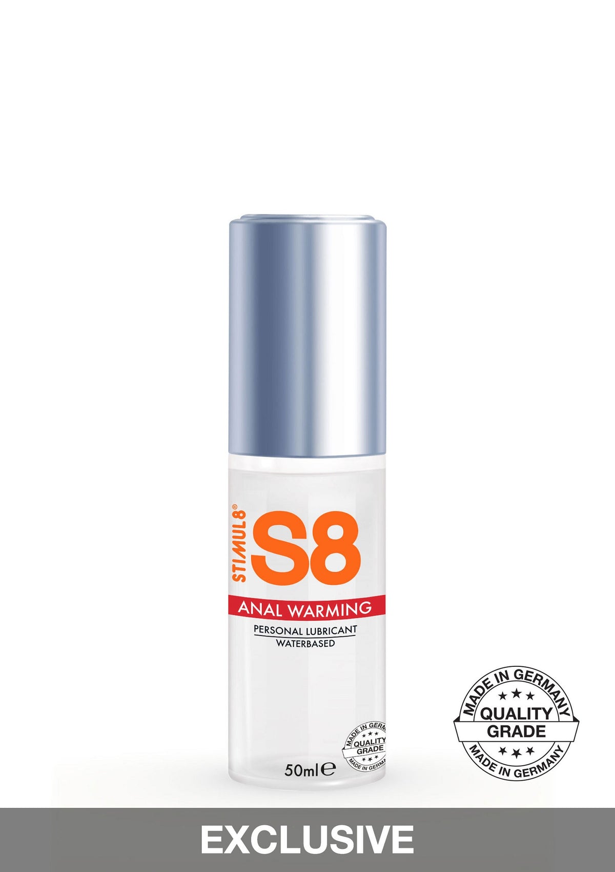 S8 Waterbased Warming Anal Lube 50ml