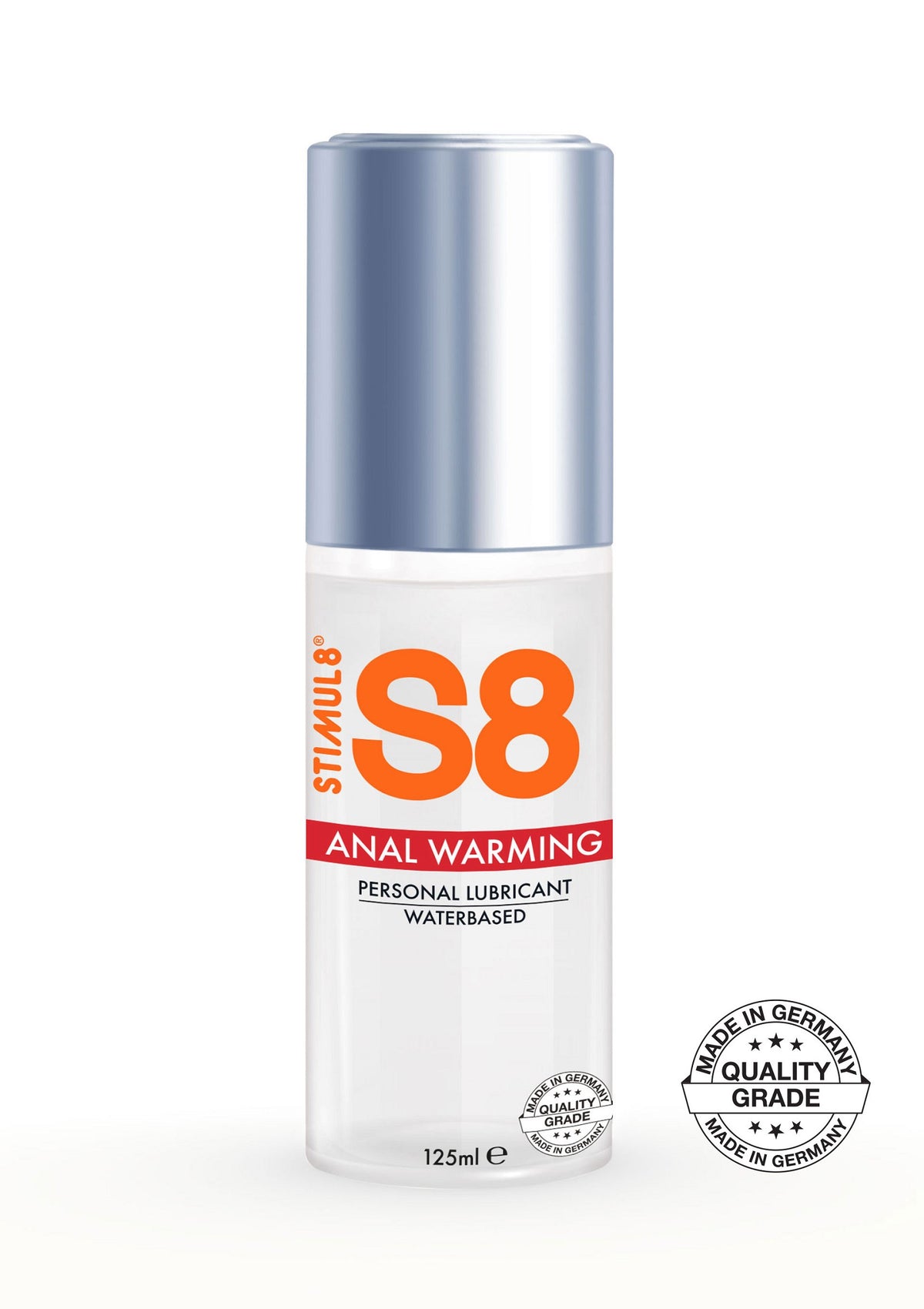 S8 Waterbased Warming Anal Lube 125ml