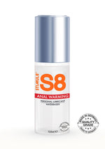 S8 Waterbased Warming Anal Lube 125ml