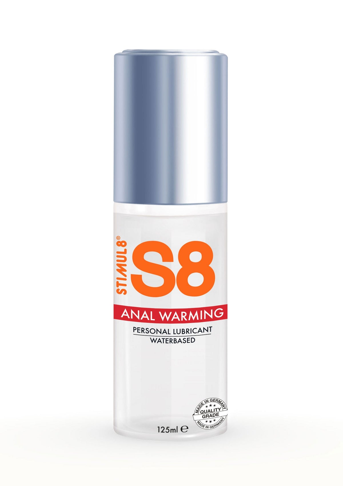 S8 Waterbased Warming Anal Lube 125ml