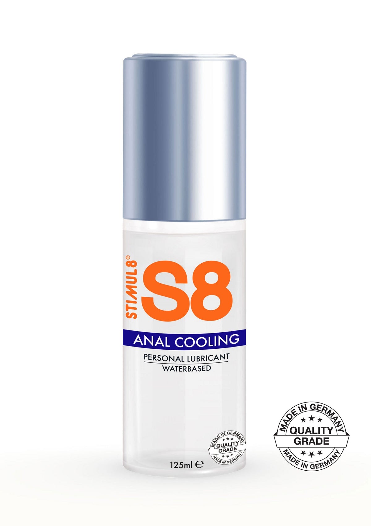 S8 Waterbased Cooling Anal Lube 125ml