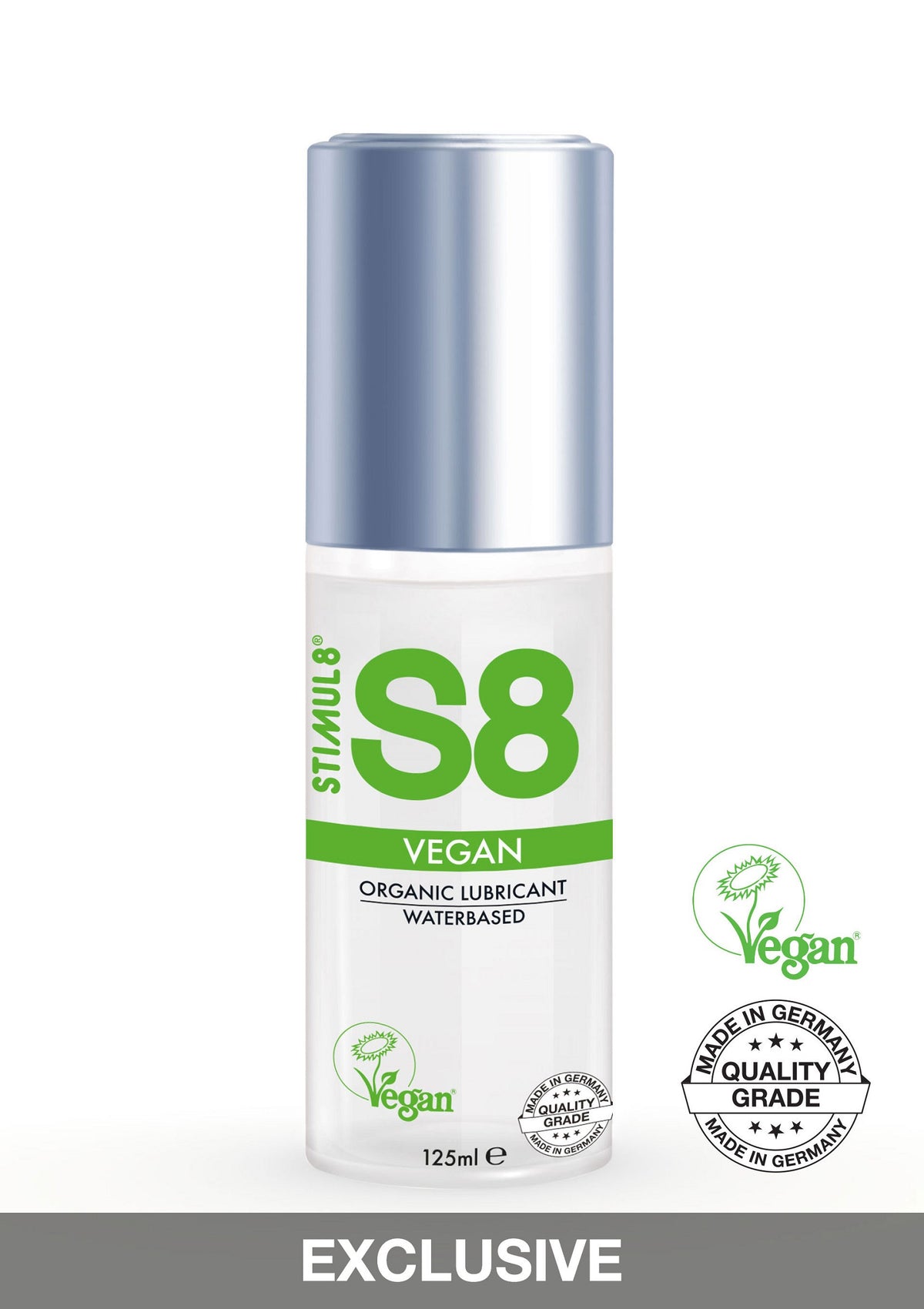 S8 Waterbased Vegan Lube 125ml