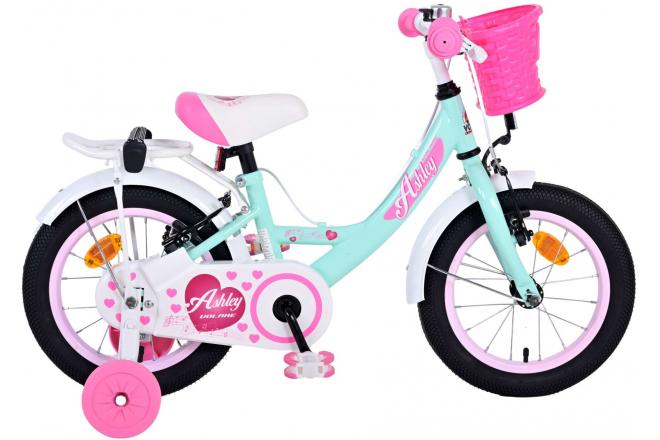 Volare Ashley Kinderfiets - Meisjes - 14 inch - Groen - Twee Handremmen