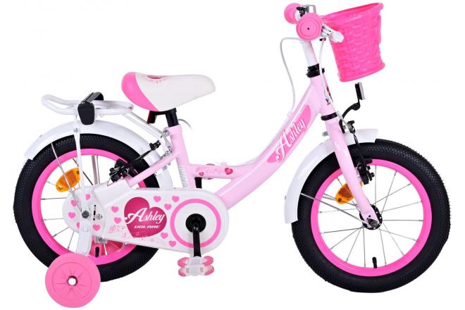 Volare Ashley Kinderfiets - Meisjes - 14 inch - Roze - Twee Handremmen