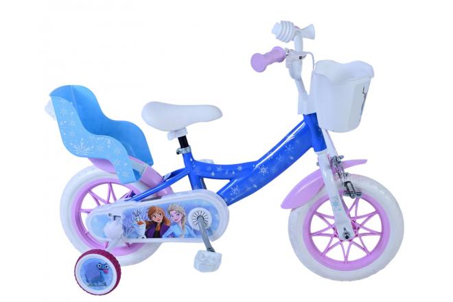 Disney Frozen Kinderfiets - Meisjes - 12 inch - Blauw