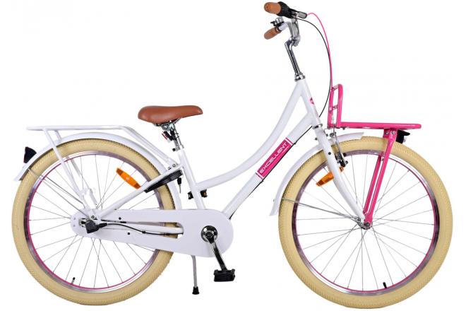 Volare Excellent Kinderfiets - Meisjes - 24 inch - Wit - 3 Versnellingen