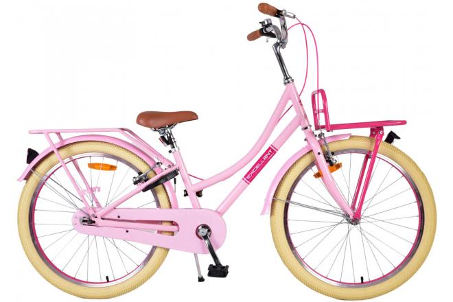 Volare Excellent Kinderfiets - Meisjes - 24 inch - Roze- Twee handremmen