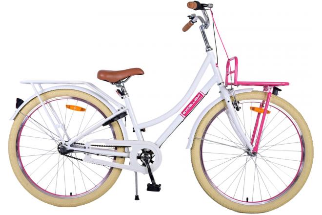 Volare Excellent Kinderfiets - Meisjes - 26 inch - Wit - 3 versnellingen