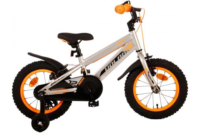 Volare Rocky Kinderfiets - Jongens - 14 inch - Grijs - Twee handremmen