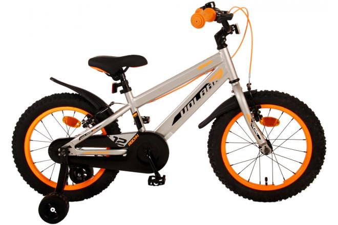 Volare Rocky Kinderfiets - Jongens - 16 inch - Grijs - Twee handremmen