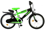 Volare Sportivo Kinderfiets - Jongens - 18 inch - Neon Groen Zwart - Twee Handremmen
